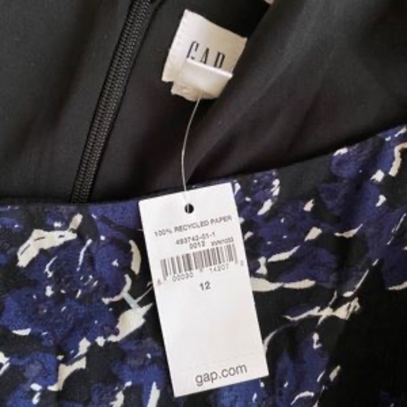 Gap Print Apron Wide Leg Jumpsuit in Blue and Black - Picture 7 of 8